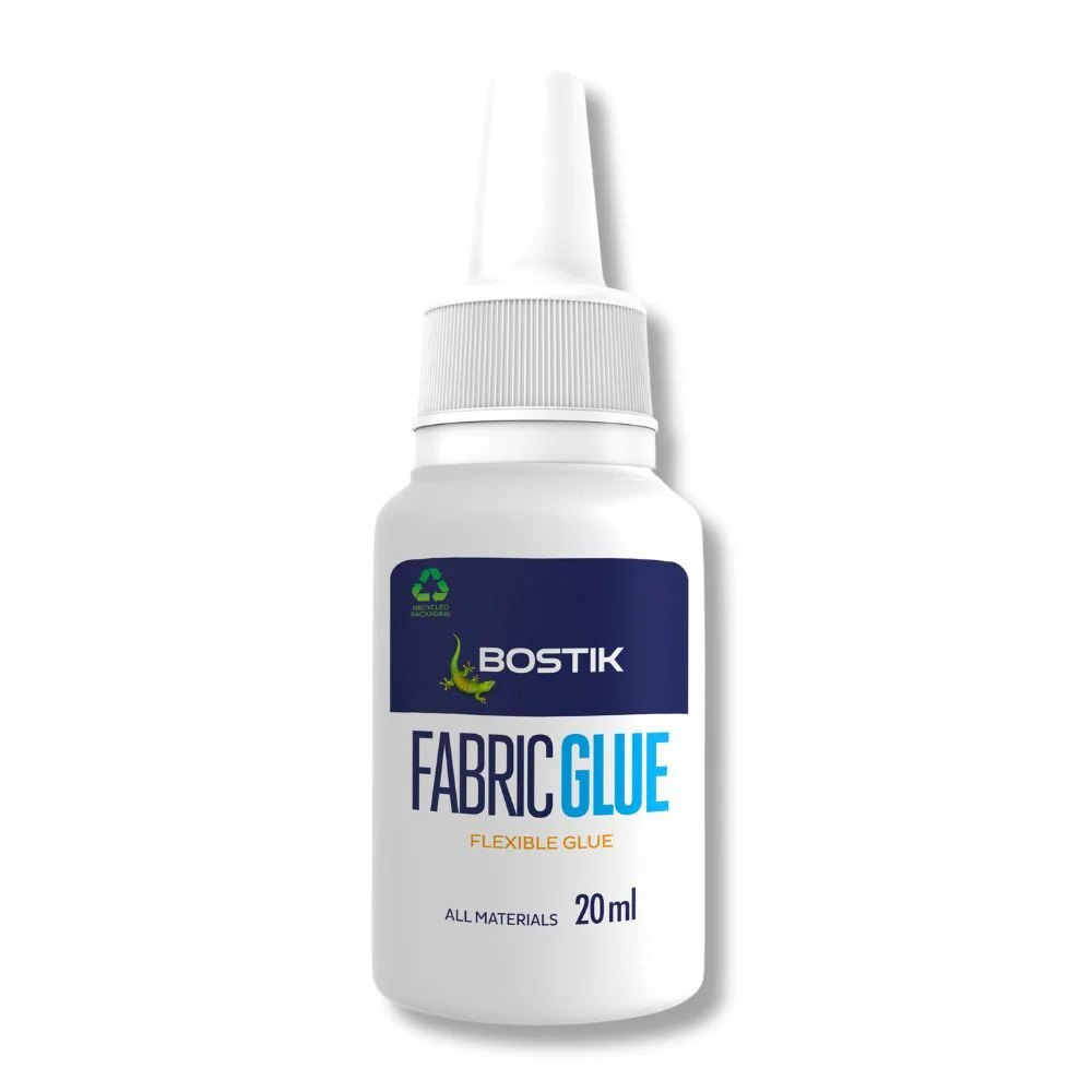 Bostik Fabric Glue 20ml - Clear Flexible Permanent, Washable, Heat-Resistant Craft Adhesive for Clothing Repairs, Hems, Badges & Soft Furnishings - Image 2