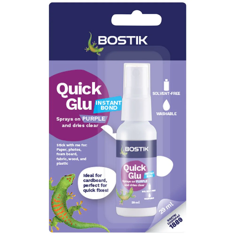 Bostik Quick Glu Instant Fix Bond Spray 25 g - Image 2