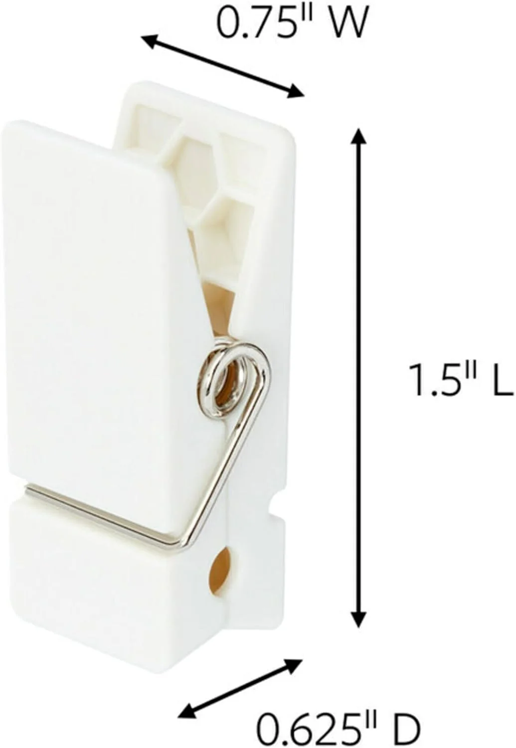 Command Spring Clips, White, Pack of 8 with 12 Adhesive Strips 17089-8ES - Image 3