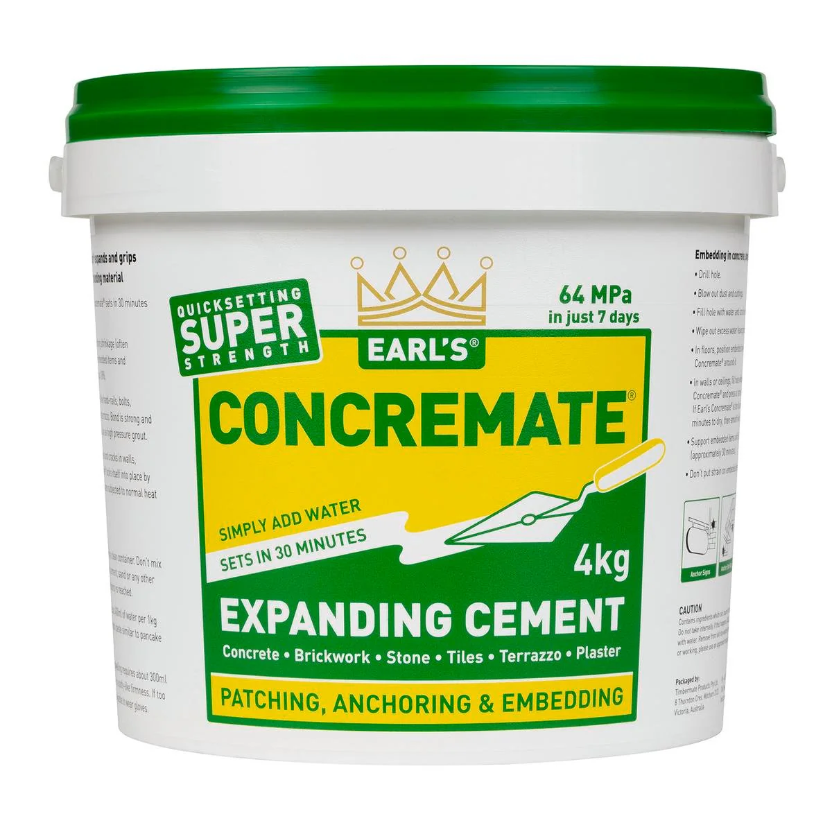 Concremate Expanding Anchoring Cement - Fast Set Grout & Patch - Image 3