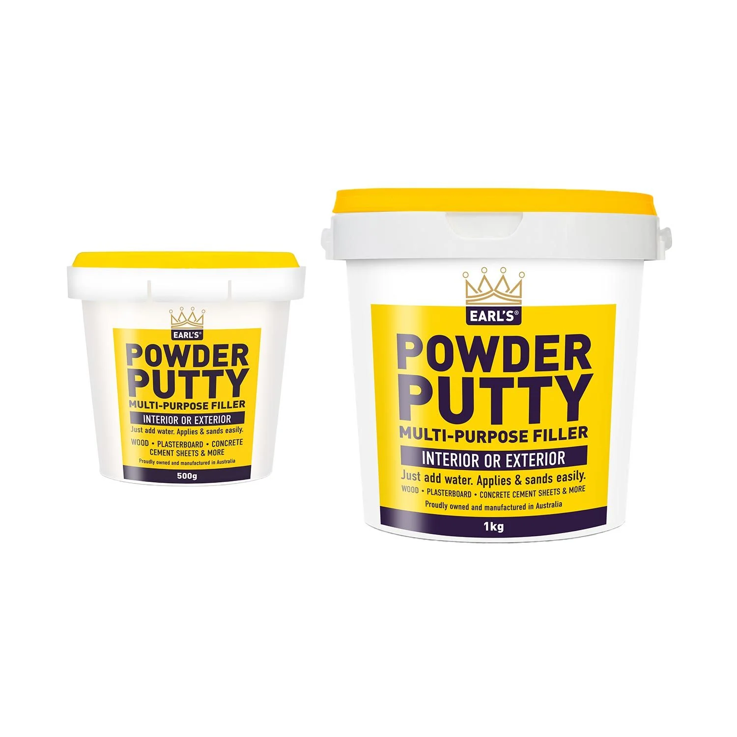 Earl’s Powder Putty – Mix-to-Use Interior & Exterior Filler (No Waste, Easy Sand) - Image 5