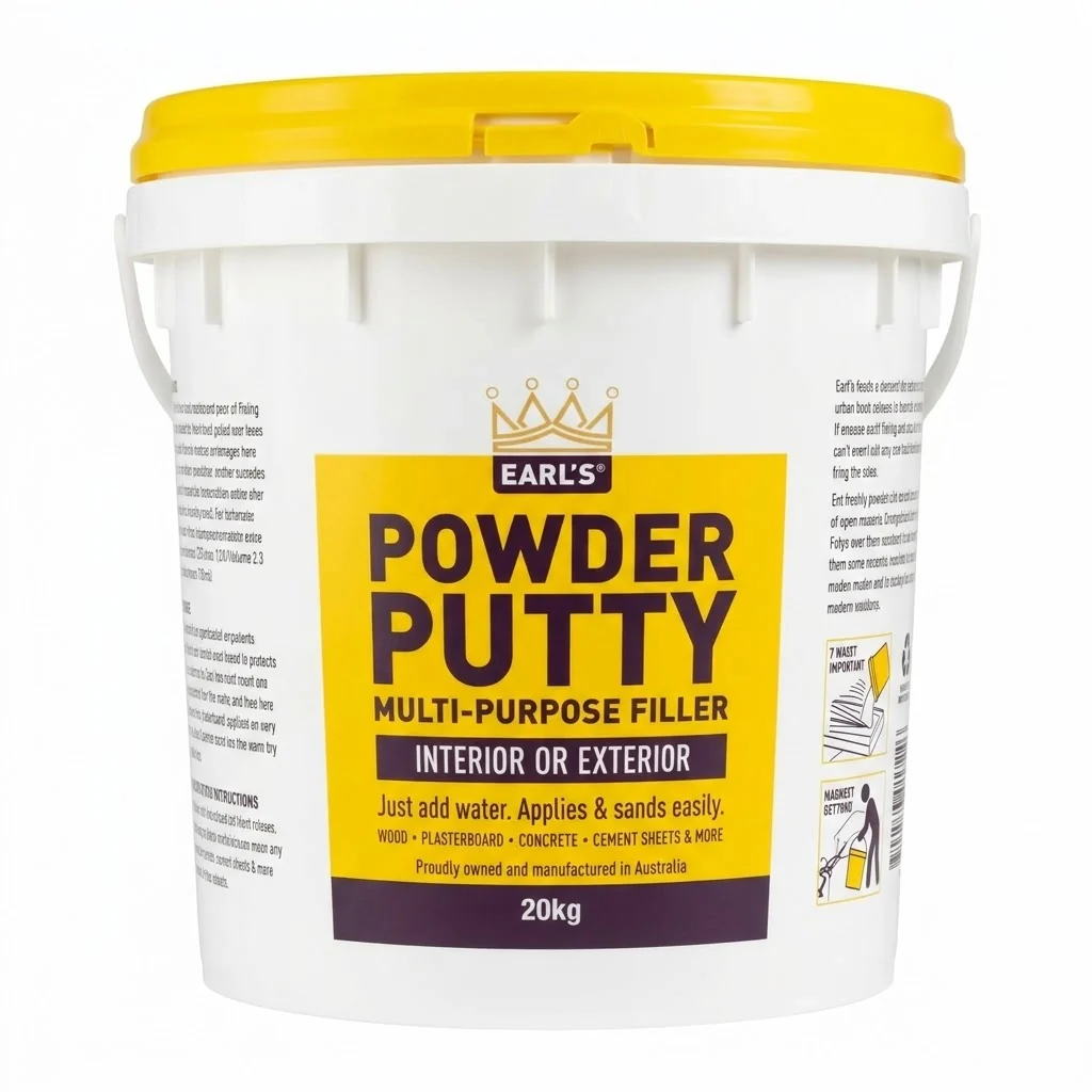 Earl’s Powder Putty – Mix-to-Use Interior & Exterior Filler (No Waste, Easy Sand) - Image 7