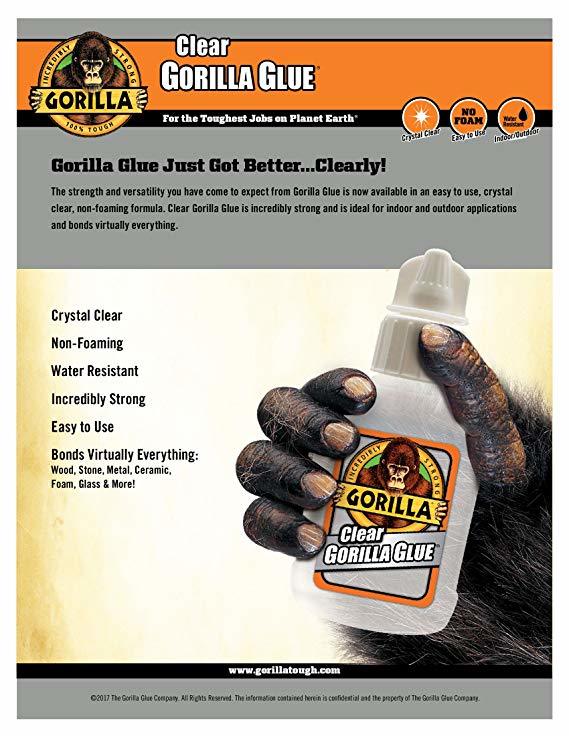 Gorilla Clear Glue Bonds Virtually everything Multipurpose Water Resistant 51ml - Image 2