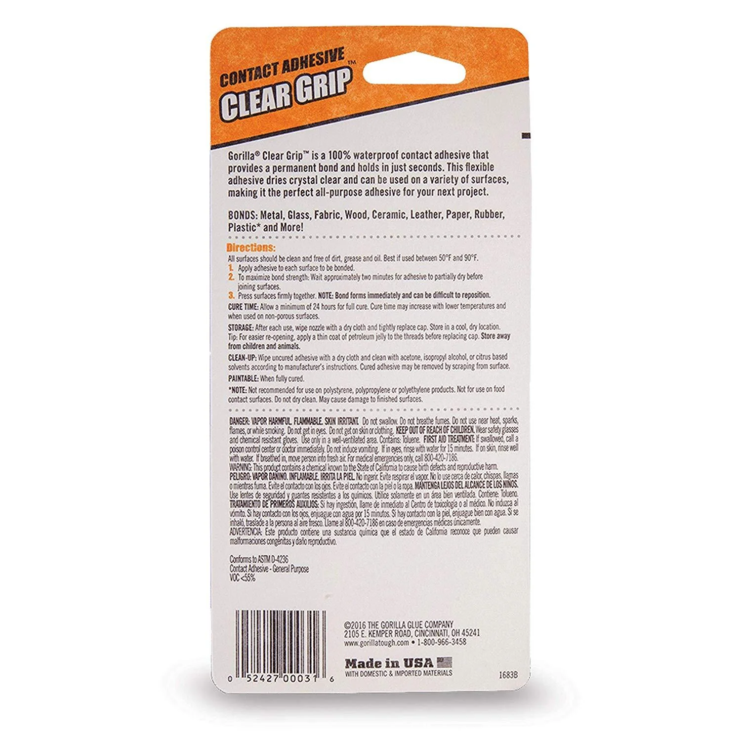 Gorilla Waterproof Fast Grab Clear Grip 88ml - Image 3