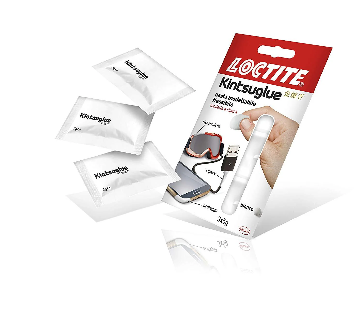 Loctite Kintsuglue Flexible Putty 3 x 5g [White] - Image 2