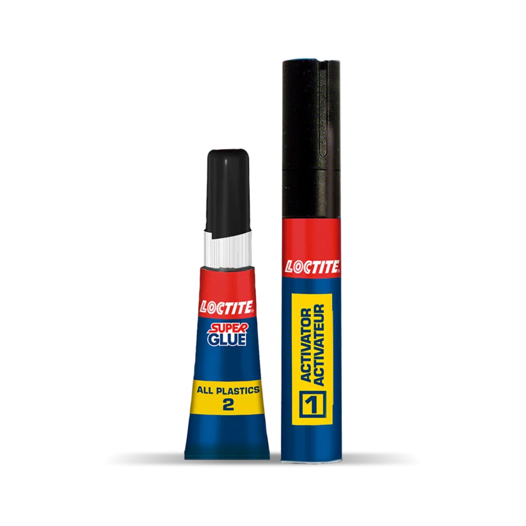 LOCTITE Super Glue All Plastics Clear – 2 g + 4 ml Kit - Image 2