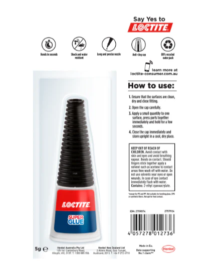 Loctite Super Glue Precision Multi-Purpose Safe with long Nozzle 5g - Image 2