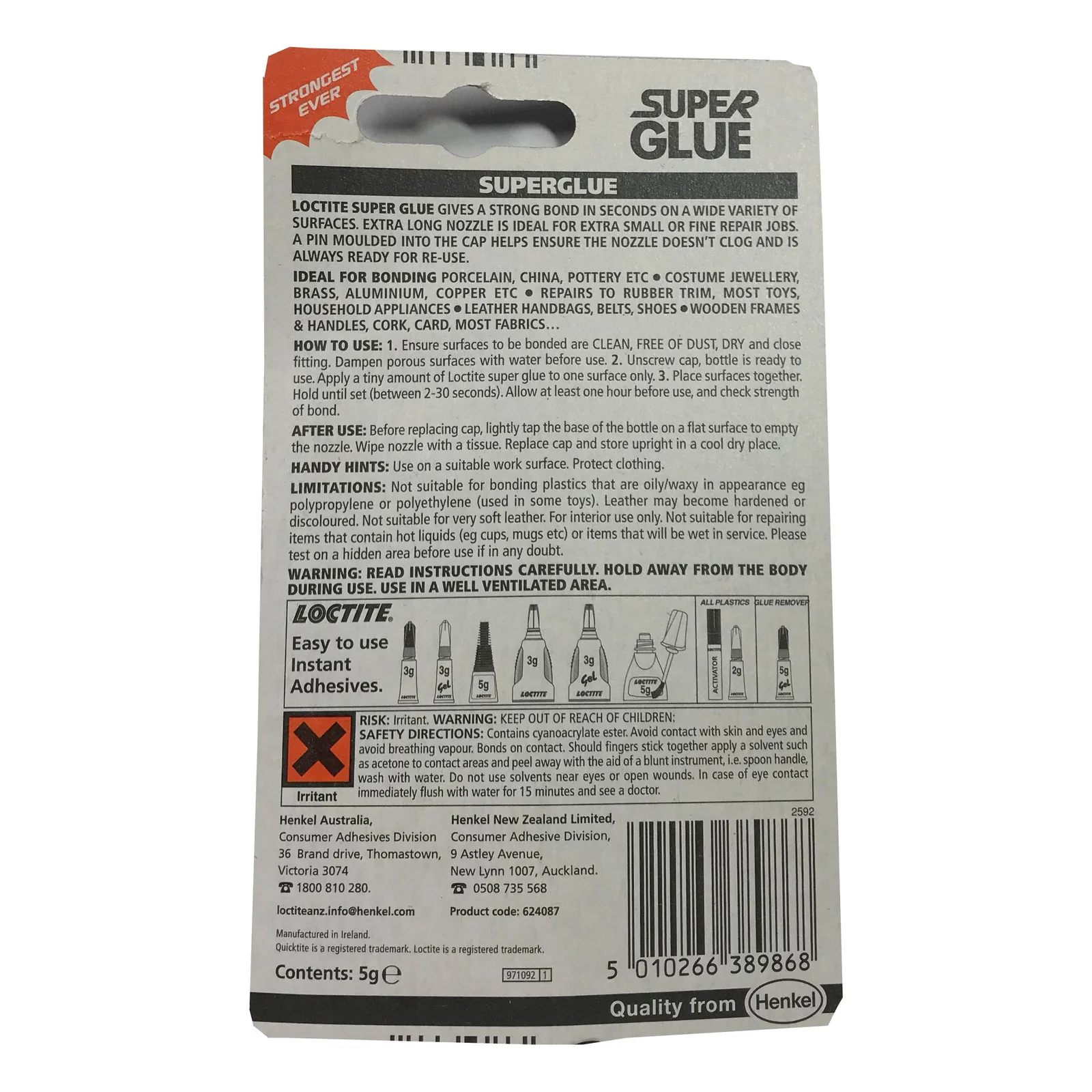 Loctite Super Glue Precision Multi-Purpose Safe with long Nozzle 5g - Image 3