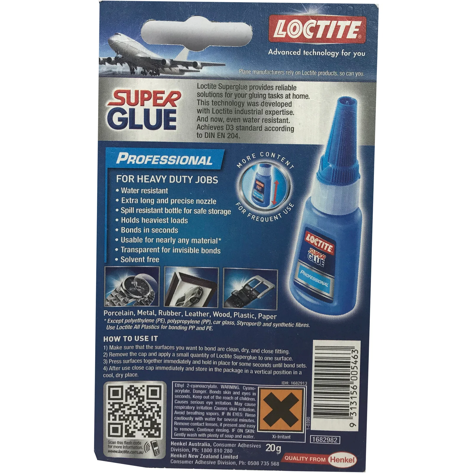 Loctite Super Glue Professional Water Resistant 20g - Image 2