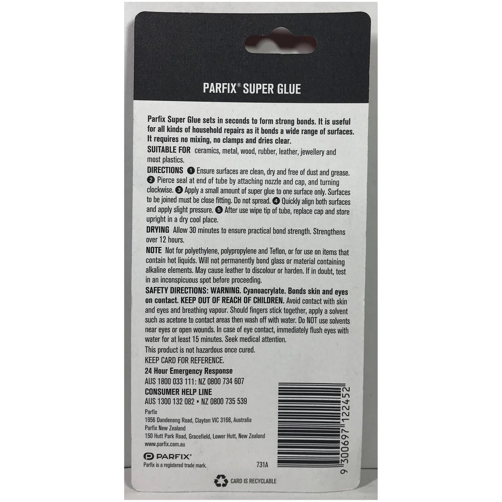 Parfix Super Glue Twin Pack Sets in 10 Seconds 6ml - Image 2