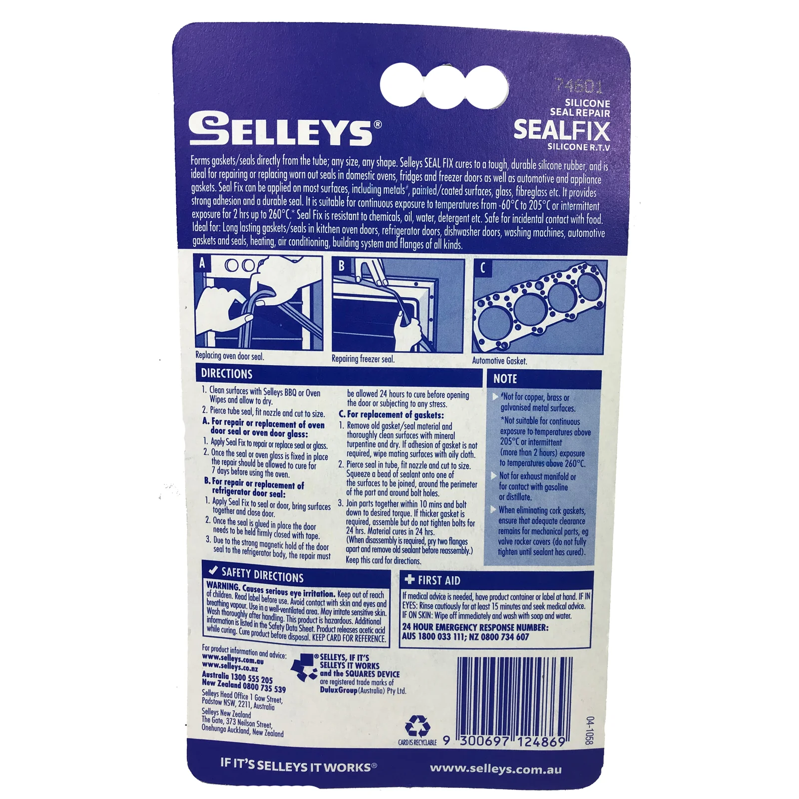 SealFix Silicone Seal Repair Durable Clear Seal Resists High Temperatures up to 260C 75g - Image 2