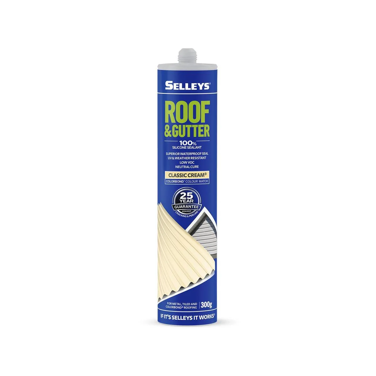 Selleys Roof & Gutter Silicone Sealant UV & Weather Resistant 310g - Image 2