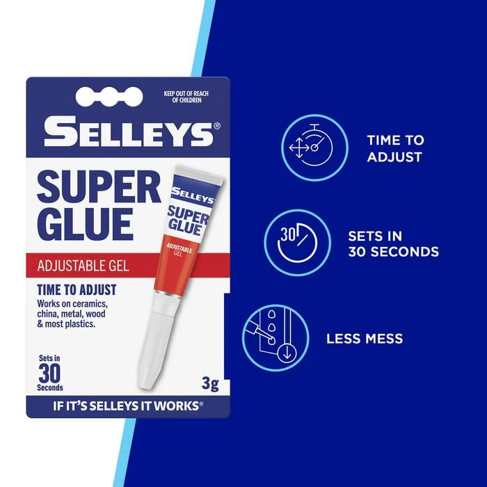 Selleys Super Gel Glue Adjustable 30sec 3g - Image 3