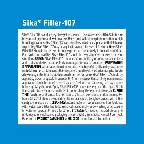 Sika Filler 107 Interior & Exterior 0-4mm Wet Area 250ml - Image 3