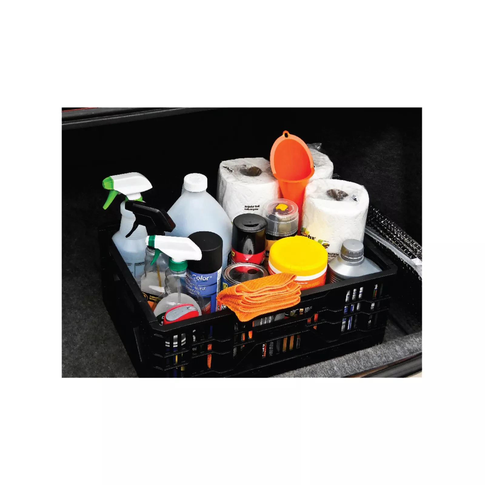 Tactix 25L Collapsible Storage Crate – Durable, Space-Saving Solution for Home, Office, and Garage Organization - Image 3