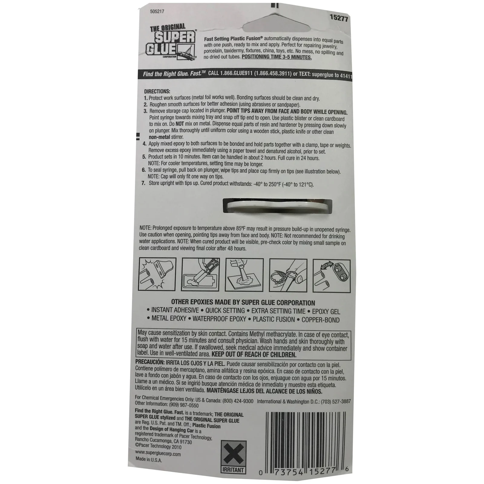 The Original Super Glue 10 Minute Fast Setting Plastic Fusion Bonds Numerous Plastics 28.3g - Image 2