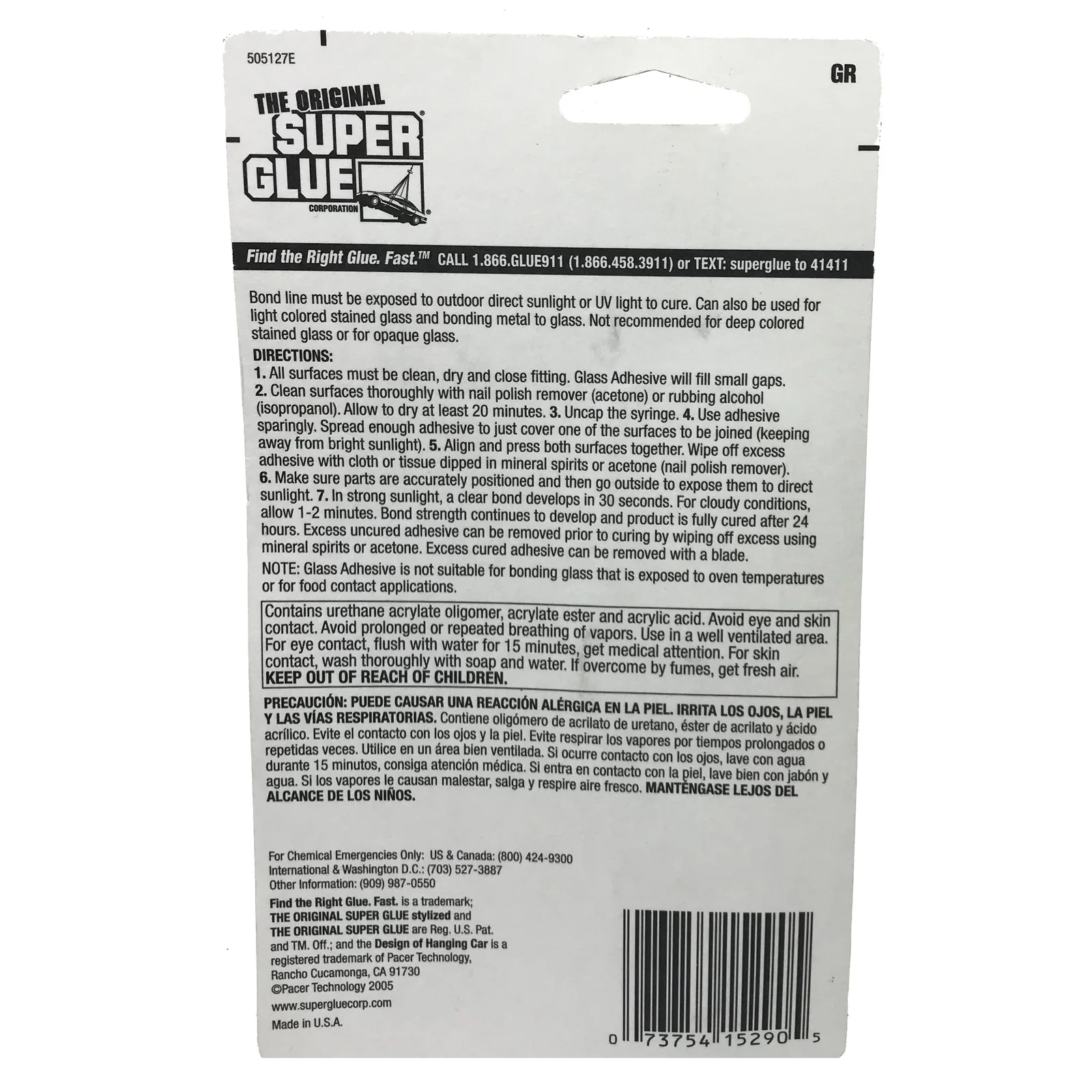 The Original Super Glue Clear Drying Glass Adhesive Water Resistant 2ml - Image 2