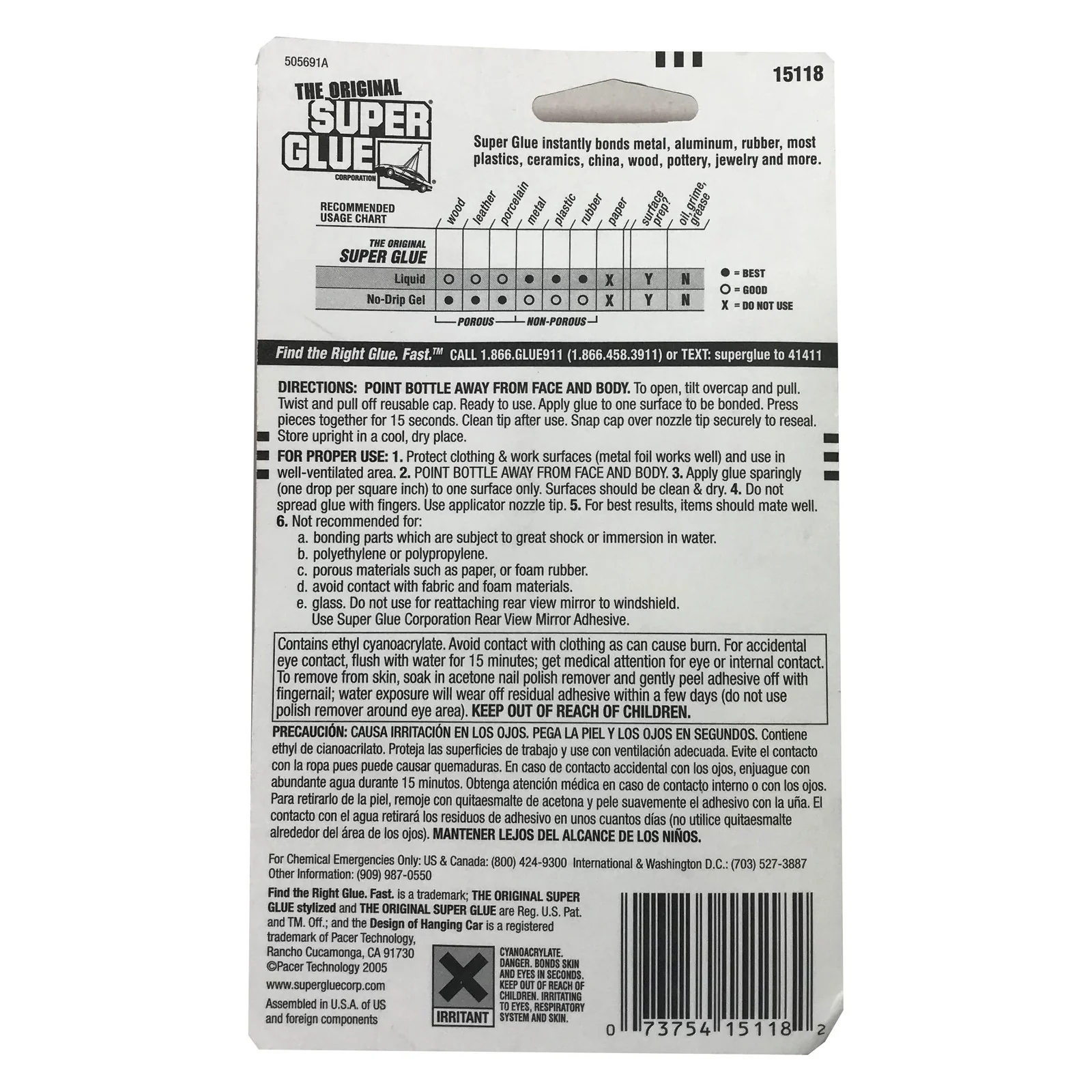 The Original Super Glue Super Glue Break-Away Tip Bottle With reusable Cap 20g - Image 2
