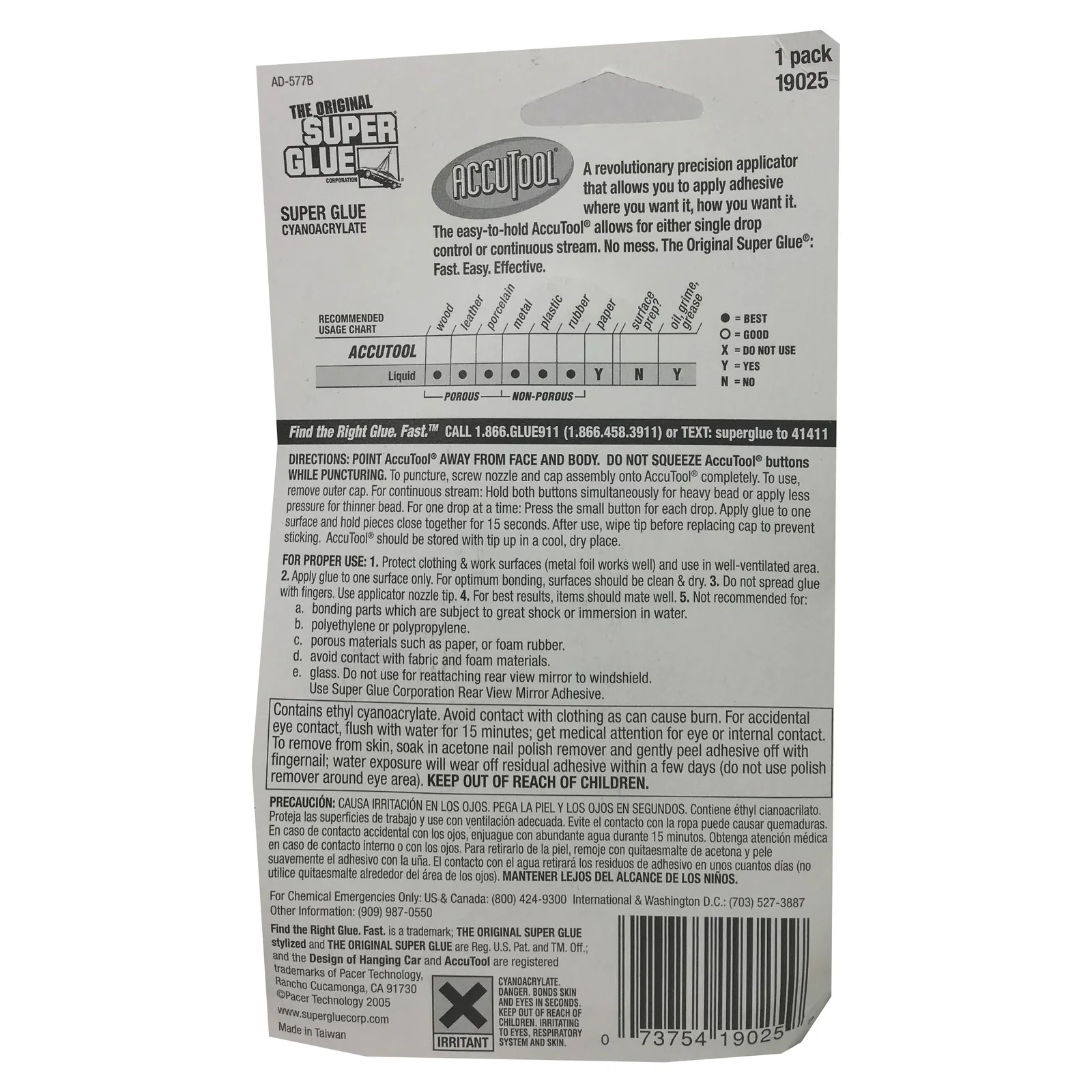 The Original Super Glue Super Glue with Accutool precise applicator 5g - Image 2
