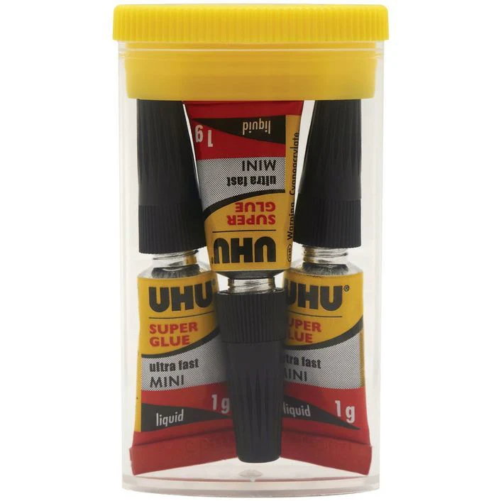 UHU Super Minis 3 x 1g Super Glue Multi-Purpose 3 x 1g - Image 2