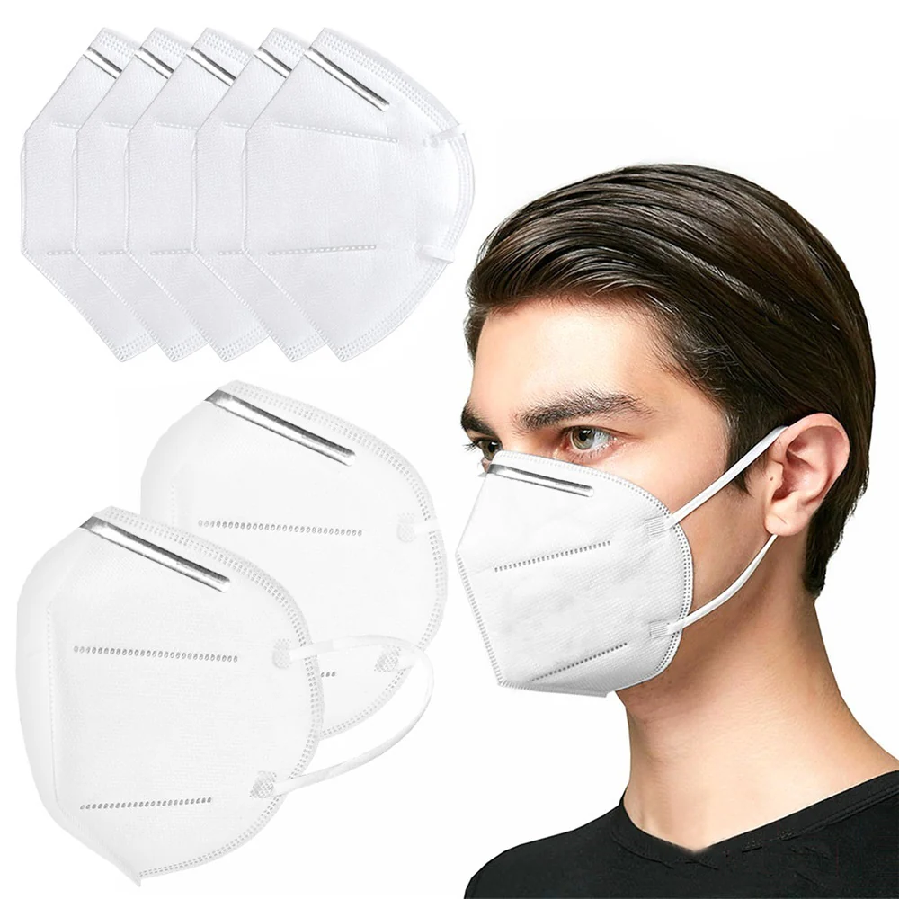 Unisex Face Mask Mouth Masks 5 Layer Protection [5 Pack] - Image 3